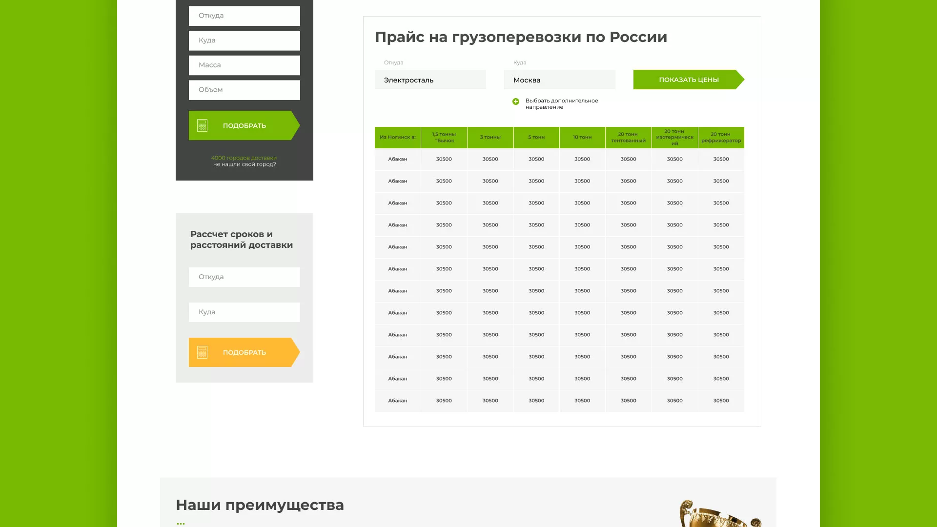 Разработка логотипа и сайта компании «Инком-Логистика» в Архангельске